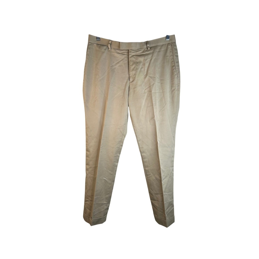 Banana Republic Men's Tan Slim Fit Tailoring Performance‎ Chino Pants 34x34